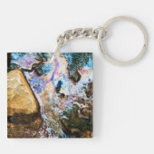 abstracte natuur stilwater sleutelhanger (Achterkant)