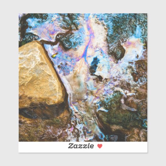 abstracte natuur stilwater sticker (Vel)