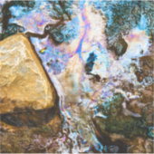 abstracte natuur stilwater sticker (Voorkant)