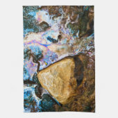 abstracte natuur stilwater theedoek (Verticaal)