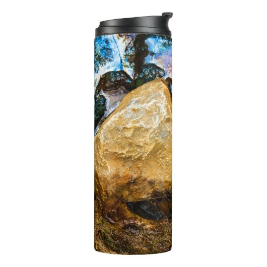 abstracte natuur stilwater thermosbeker (Gedraaid links)