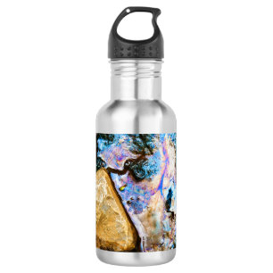 abstracte natuur stilwater waterfles