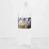 abstracte natuur stilwater waterfles etiket (Voorkant)
