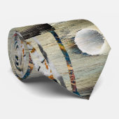 Abstracte natuur stropdas (Opgerold)