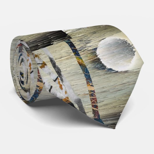 Abstracte natuur stropdas (Opgerold)