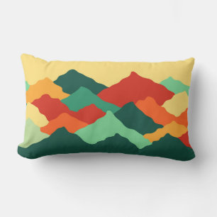 Abstracte Natuur van Afrikaanse kleurrijke bergen Kussen