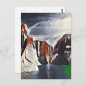 ABSTRACTE NATUUR VAN DE MOUNTAGE BRIEFKAART (Voorkant / Achterkant)