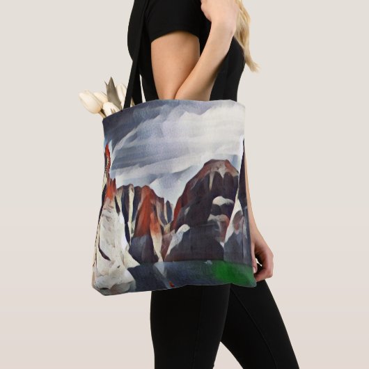 ABSTRACTE NATUUR VAN DE MOUNTAGE TOTE BAG (Dichtbij)