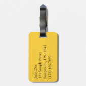 Abstracte Natuur van gele mazelen in het najaar Bagagelabel (Achterkant verticaal)