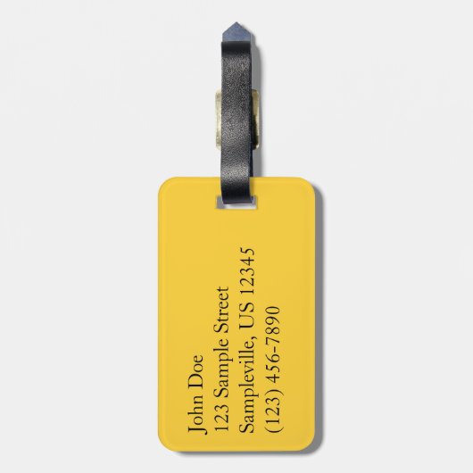 Abstracte Natuur van gele mazelen in het najaar Bagagelabel (Achterkant verticaal)