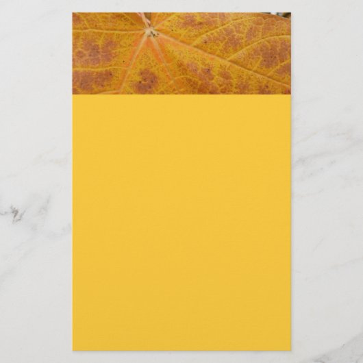Abstracte Natuur van gele mazelen in het najaar Briefpapier (Voorkant)