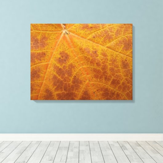 Abstracte Natuur van gele mazelen in het najaar Canvas Afdruk (Insitu (Houten vloer))