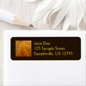 Abstracte Natuur van gele mazelen in het najaar Etiket (Insitu)