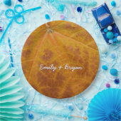 Abstracte Natuur van gele mazelen in het najaar Papieren Bordje (Feest)