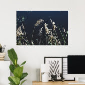 Abstracte Natuur Wandkunst – Modern Landschap Poster (Thuiskantoor)
