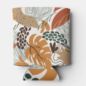 Abstracte natuur, witte exotische achtergrond blikjeskoeler (Achterkant)