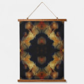 Abstracte Natuur Yellow Rose Flowers Art Hangend Wandkleed (Voorkant)