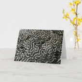 Abstracte Natuur Zwart-witkoraal II Foto Kaart (Gele Bloem)