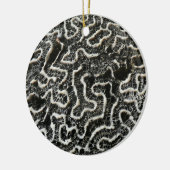 Abstracte Natuur Zwart-witkoraal II Foto Keramisch Ornament (Links)