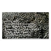 Abstracte Natuur Zwart-witkoraal II Foto Magnetisch Visitekaartje (Voorkant)
