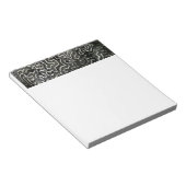 Abstracte Natuur Zwart-witkoraal II Foto Notitieblok (Schuin)