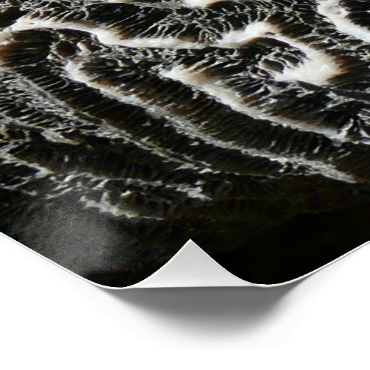 Abstracte Natuur Zwart-witkoraal II Foto Poster (Hoek)