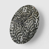 Abstracte Natuur Zwart-witkoraal II Foto Ronde Klok (Hoek)