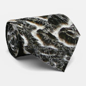 Abstracte Natuur Zwart-witkoraal II Foto Stropdas (Opgerold)