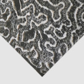 Abstracte Natuur Zwart-witkoraal II Foto Tissuepapier (Detail)