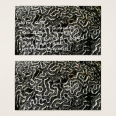 Abstracte Natuur Zwart-witkoraal II Foto Visitekaartje (Voorkant /achterkant)