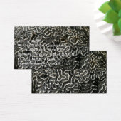 Abstracte Natuur Zwart-witkoraal II Foto Visitekaartje (Bureau)