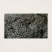 Abstracte Natuur Zwart-witkoraal II Foto Visitekaartje (Achterkant)