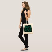 Abstracte natuurlijke bladeren achtergrond. tote bag (Voorkant (model))