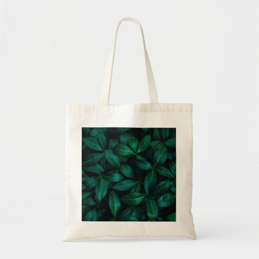 Abstracte natuurlijke bladeren achtergrond. tote bag (Voorkant)