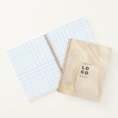 Abstracte natuurlijke legant neutraal logo notitieboek (Binnen)