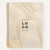 Abstracte natuurlijke legant neutraal logo notitieboek (Voorkant)