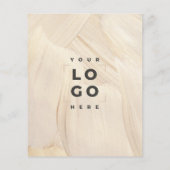 Abstracte natuurlijke legant neutraal QR-code Flyer (Achterkant)