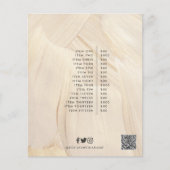 Abstracte natuurlijke legant neutraal QR-code Flyer (Voorkant)