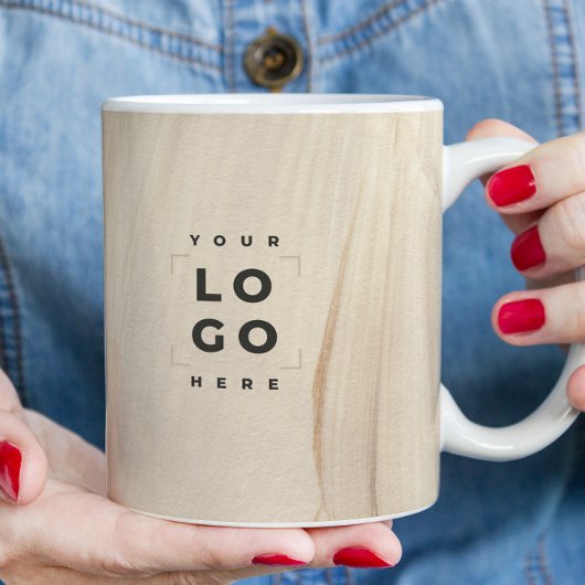 Abstracte natuurlijke legant neutraal QR-code Koffiemok