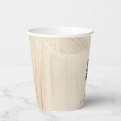 Abstracte natuurlijke legant neutraal QR-code Papieren Bekers (Links)