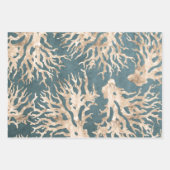 Abstracte natuurlijke patronen inpakpapier vel (Voorkant)