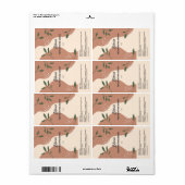 Abstracte natuurserumdruppelflaconlabels etiket (Full Sheet)