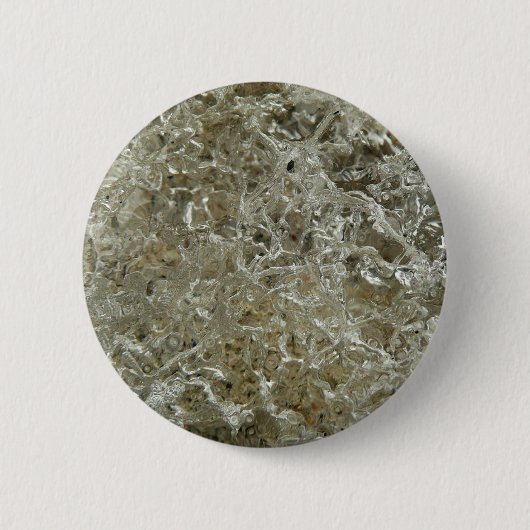 Abstracte Natuurtextuur van Gletsjerijs Ronde Button 5,7 Cm (Voorkant)