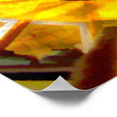 Abstracte Nautilus spiral trap Poster (Hoek)