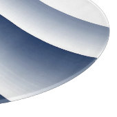 Abstracte Navy Blauwe Oceaangolven Snijplank (Hoek)