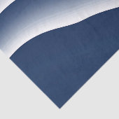 Abstracte Navy Blauwe Oceaangolven Tissuepapier (Detail)
