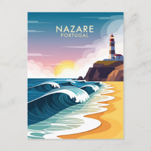 Abstracte Nazare Portugal Briefkaart