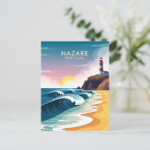Abstracte Nazare Portugal Briefkaart (Staand voorkant)