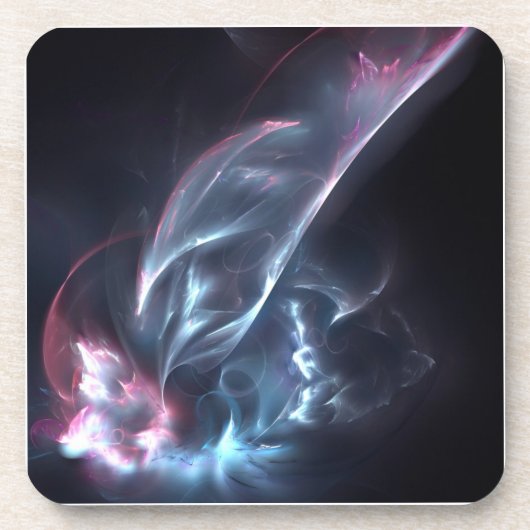 Abstracte nebula Blue en Paars Bier Onderzetter (Voorkant)