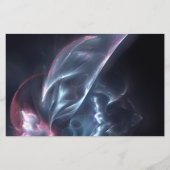 Abstracte nebula Blue en Paars Briefpapier (Voorkant)